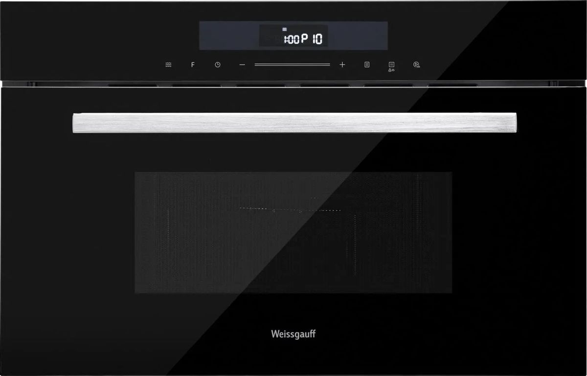 Встраиваемая микроволновая печь WEISSGAUFF BMWO-341 DB, 34л, 900Вт, черный [429113]